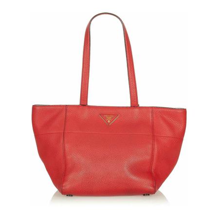 Prada Vintage, Pre-owned Tote Bags Rood, Dames, Maat:ONE Size