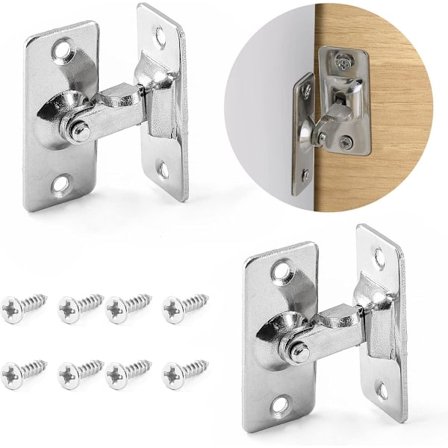 90 asteen oven salpa - 2 paria - Liukuva hyttysverkon oven salpa - Ruostumaton teräs - Ladan oven lukko - Pultti