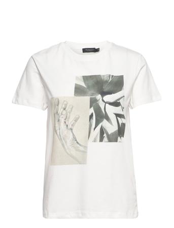 Slgrazia Tee Ss T-shirt Top Hvid Soaked In Luxury