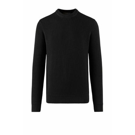 BomBoogie, Round-neck Knitwear Czarny, Mężczyzna, Rozmiar: XL