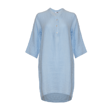 Tiffany 17690p, Shirt Dress With Pocket, Linen - Light Blue Klänningar Dam M/L