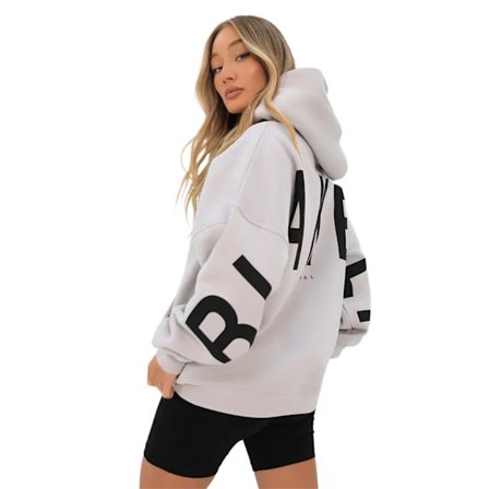 Blakely Hoodies Dam Hoodie Långärmad Tröja Casual Toppar Vit Vit Vit Vit Vit Vit