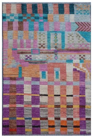 Mały Moroccan Berber - Afghanistan 91X139 Wełna, Dywan