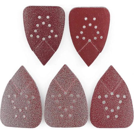 Slipepapir for Black and Decker mus slipemaskiner, 50 STK 60 80 120 150 240 Korning Sandpapir Sortiment - 12 Hull Borrelås