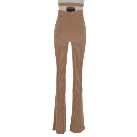 Andrea Adamo, Slim-fit Trousers Beige, Dames, Maat:M