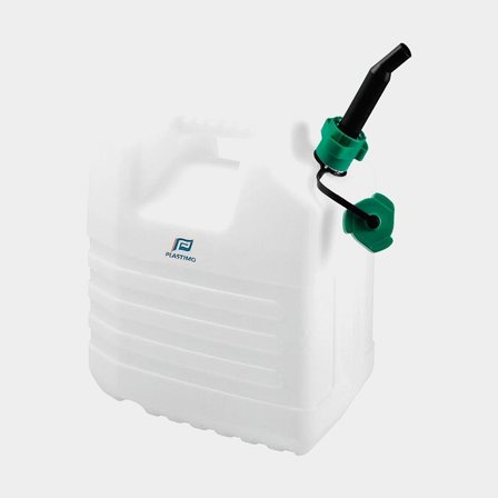 Vanddunk med hane Plastimo Jerrycan with Spout, hvid/grøn, 20 liter