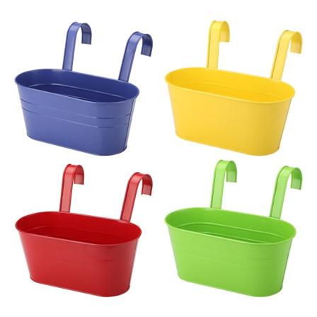Minimitilaus 100 sarjaa (4 väriä / set (tummansininen + keltainen + vihreä + punainen), ei reikiä pohjassa) kaksoiskoukkurautainen ripustusallas- W