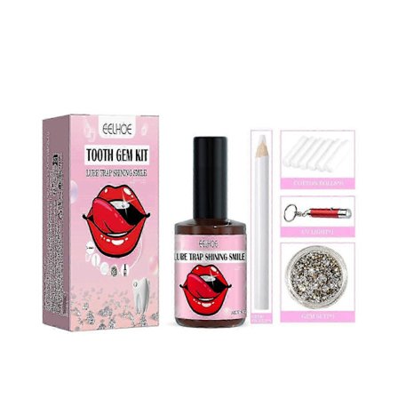 Tandsmyckesset - Lättapplicerade tandsmycken med UV-lim för ett strålande leende