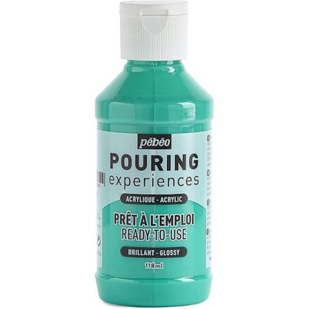 Akrylemaali - PEBEO - Kaato - 118 ml - Vihreä Vesi - Sekoitettu