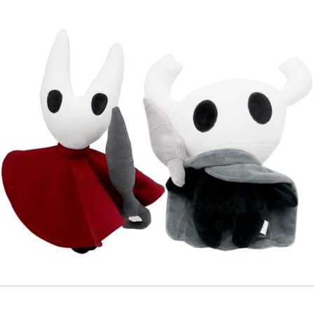 2 stk Hollow Knight spilldukke plysj pute plysjleke