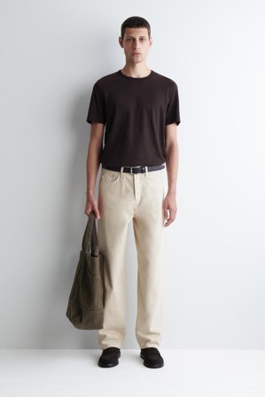 COS Männer Rider Jeans Mit Geradem Bein in Beige