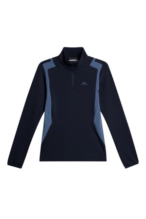 J.Lindeberg - Golf - Mae Quarter Zip Mid Layer - Blue - Frau - S