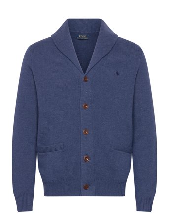 Polo Ralph Lauren Wool-Cashmere Shawl-Collar Cardigan - Blue - XS