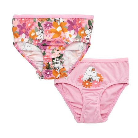 Mumin Somrigt-trosor 2 st rosa 122/128