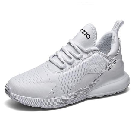 Män Platta Casual Skor / Sneakers Set-2 All White 62 11