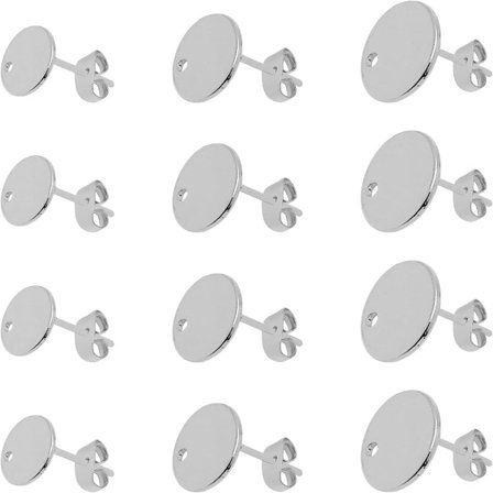 Ørering med hul sommerfugleøre tilbage runde ørestikker
