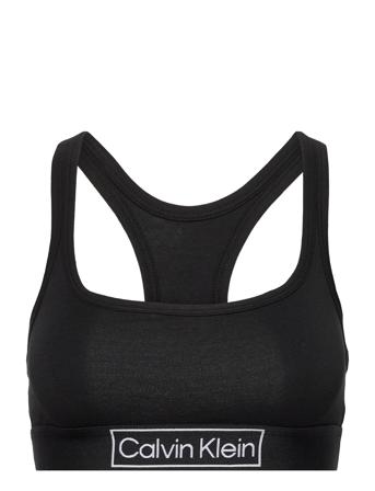 Unlined Bralette Lingerie Bras & Tops Soft Bras Tank Top Bras Sort Calvin Klein