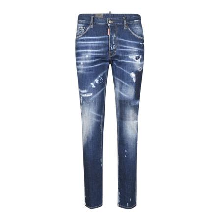 Dsquared2, Skinny Jeans Blauw, Heren, Maat:M