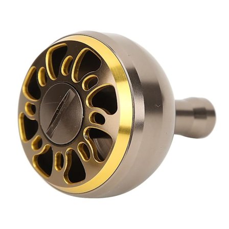 38MM Metall Fiskrulle Handtag Modifiering Rulle Ersättning för 2000-6000 Modell Spinnrullar (Café d'or)