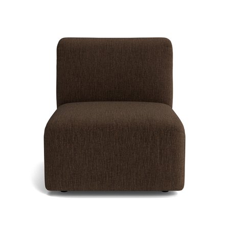 Boston Mørkebrun Modulsofa: Monday 1 Personers Sofa - Mørkebrun - Komfortabel & Stilfuld - 72x94x78cm - Perfekt til afslapning