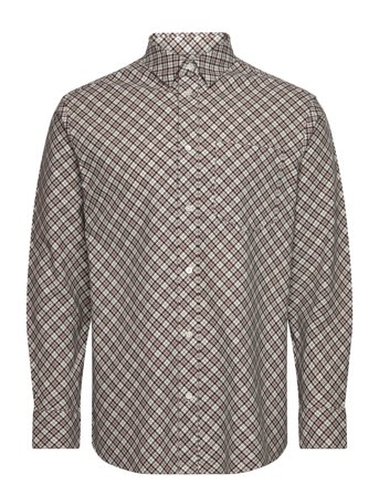 Wwnico Bias Flannel Shirt Brown WOOD WOOD