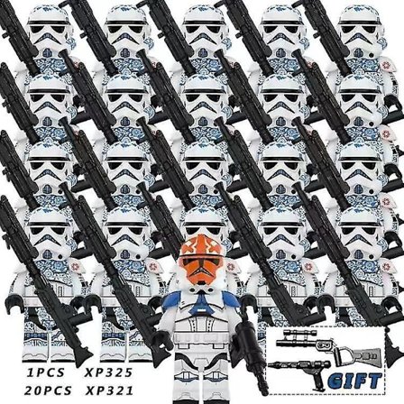 21pcs Fit Compatible Lego Star Wars Clone Troopers Kids Gifts Toys