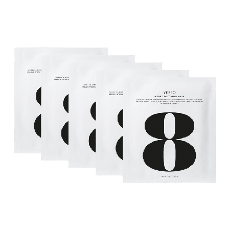 Verso N°8 Hydro Soothing Mask Ansiktsmask & peeling Unisex 5 PCS