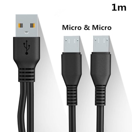 2 i 1 Typ C Micro USB -kabel Mobiltelefon Snabbladdare Kabel M