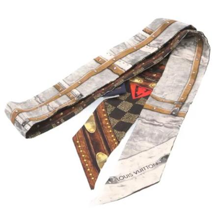 Louis Vuitton Vintage, Pre-owned Silk scarves Zwart, unisex, Maat:ONE Size