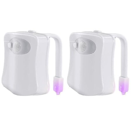 Toalett nattlampa, Toalett skållampa, Rörelseaktiverad LED nattlampa, Toalettlampa för badrumsinredning, Barnbadrumssats Coola saker