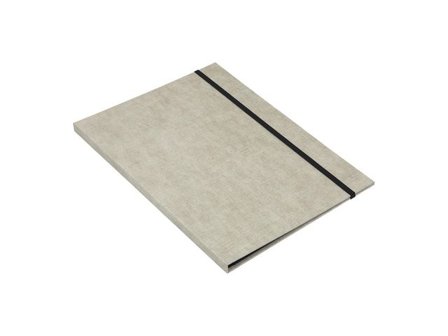 BIGSO BOX Mapp Paulina A4 kartong linne - Lyreco - Kontorsmaterial - Mappar och plastfickor - Gummibandsmappar 3-klaff - Kartong