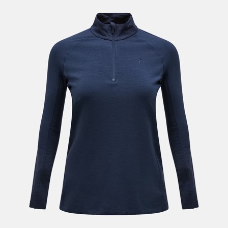 Peak Performance - Magic Half Zip Wool-blend Baselayer Women