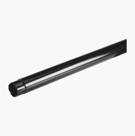 Takavvattning Stuprör Mellanstycke 1m Svart Stålplåt - Biltema