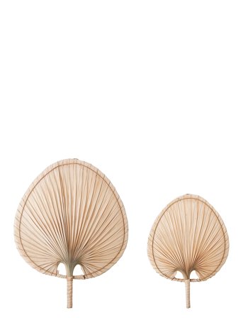 Bloomingville Væg Dekoration, Natur, Palme Blad - Beige - ONE SIZE