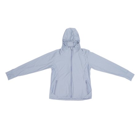 Andningsbar UPF 50+ Solskyddshuvtröja för Kvinnor Långärmad UV-Jacka Utomhus Grå XL