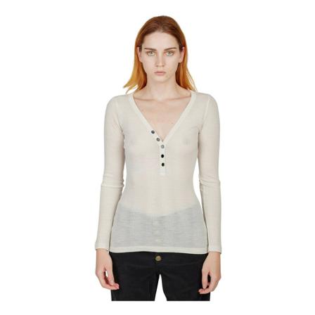 Dondup, Round-neck Knitwear Wit, Dames, Maat:L