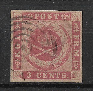 Dansk Vestindien 1866 - AFA 2 - Stemplet
