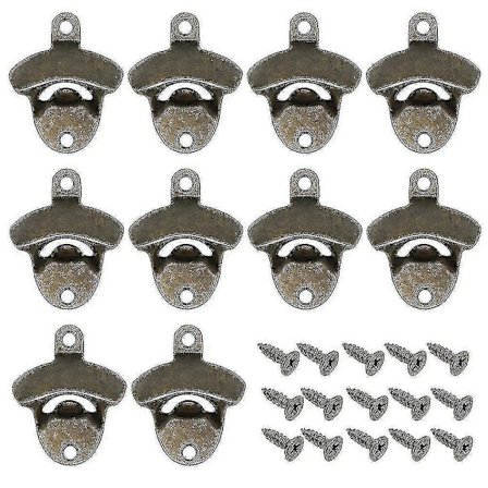 10 kpl seinään asennettava pullonavaaja vintage olutpullonavaaja sopii baareihin Ktv-hotelleihin koteihin-ZZY (FMY)