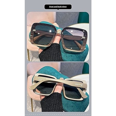 Fashion Oversized BIG Frame Square Sunglasses Retro Women Outdoor Shades Glasses