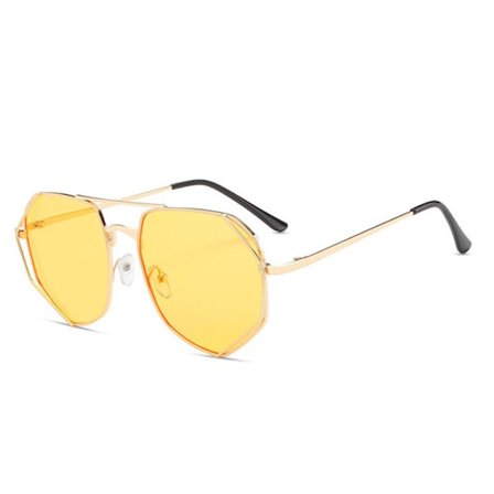 Anti-Blue Light Briller Oversized Briller GUL GUL