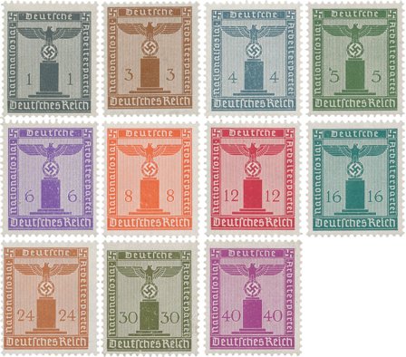 Tyske Rige 1942 - MICHEL D155-165 - Postfrisk