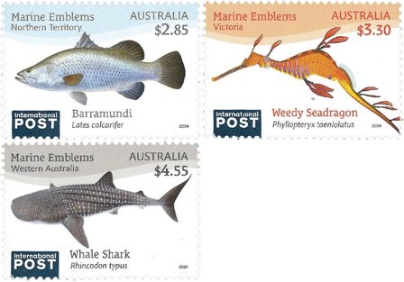 Australien - Maritime emblemer - Postfrisk sæt 3v