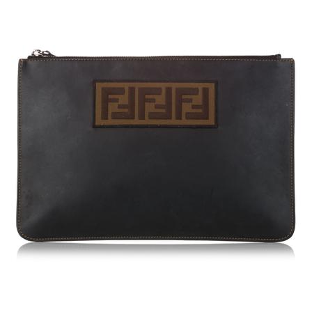 Fendi Vintage, Pre-owned Clutch Bag Zwart, Dames, Maat:ONE Size