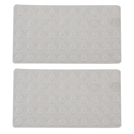 100 stk Selvklebende Dørstøtfangere Silikonputer Lyddempende Skapbufferputer Transparent 1,1X1,1cm Transparent 1.1X1.1cm