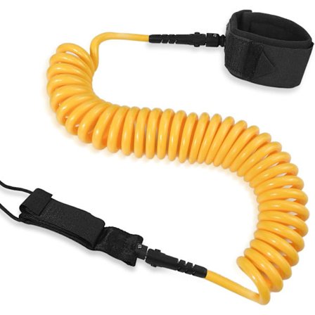 10ft Surfboard Leash 7MM, Retractable SUP Leash, Surfing Foot Leash för Longboards, Uppblåsbar Paddle Board, Kajak