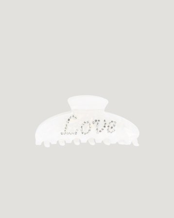 Dark Department Text Hair Claw Vit Accessoarer Tjej - Kids Brand Store