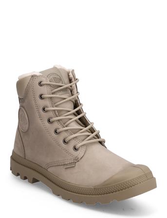 Pampa Sport Cuff Wps Shoes Boots Ankle Boots Laced Boots Beige Palladium*Betinget Tilbud