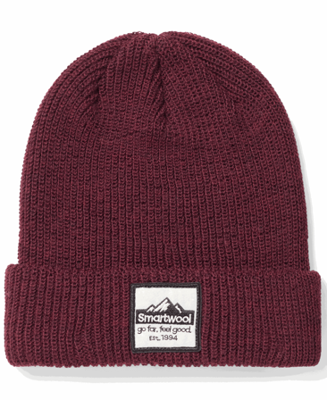 Smartwool Patch Beanie Black Cherry Heather