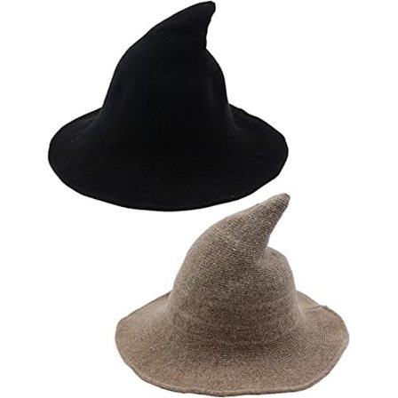 2 stk Halloween heksehat varme uldhatte til kvinder Hal