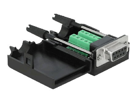 Delock VGA-adapter - DB-9 til 10-pins terminalblokk